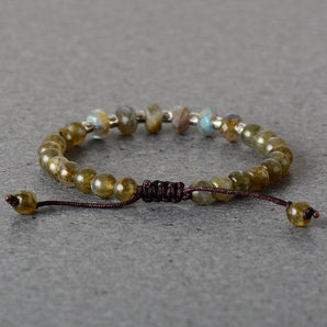 Bracelet en pierres de Labradorite