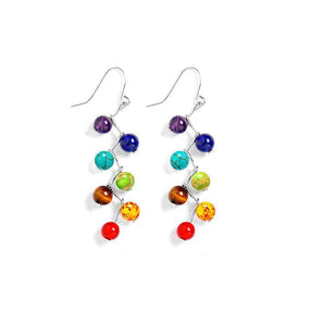 Boucles d'oreilles des 7 chakras