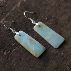 Boucles d'oreilles en Amazonite