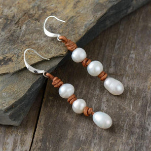 Boucles d'oreilles en perles d'eau douce