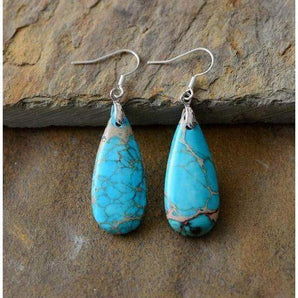 Boucles d'oreilles en turquoise