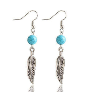 Boucles d'oreilles plume