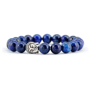 Bracelet « anti-stress » en Lapis Lazuli et tête de Bouddha