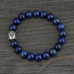 Bracelet « anti-stress » en Lapis Lazuli et tête de Bouddha