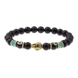 Bracelet Bouddha en Agate et Turquoise