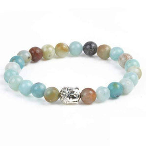 Bracelet bouddha en Amazonite