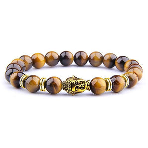 Bracelet Bouddha et Œil de tigre brun