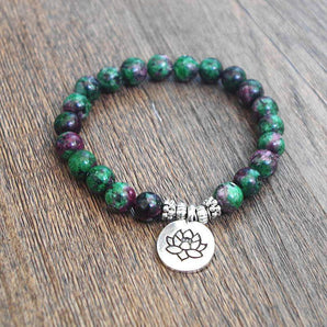 Bracelet «Charm» en agates indienne