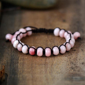 Bracelet d’amitié en Opale rose