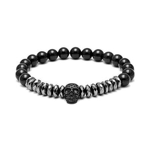 Bracelet de force pour homme Hematite - Titane