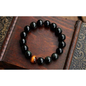 Bracelet de persuasion  Onyx Noir et  Oeil de tigre