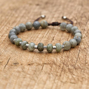 Bracelet en perles de Labradorite véritable