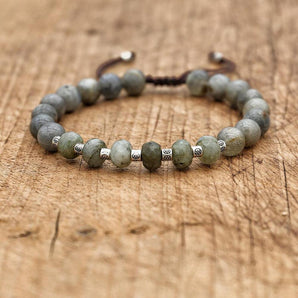 Bracelet en perles de Labradorite véritable