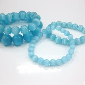 Bracelet en perles d’Opalite bleue