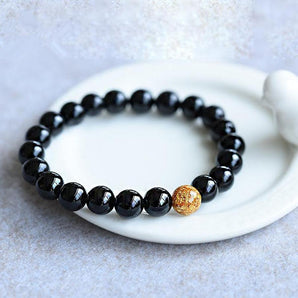 Bracelet « maitrise et anti-stress » en Onyx noir