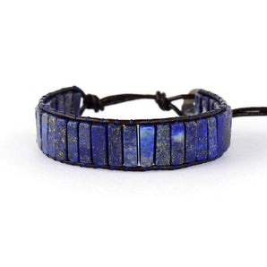 Bracelet manchette en Lapis Lazuli