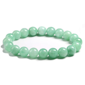 Bracelet «Purification de l'énergie» en Jade Vert de Birmanie