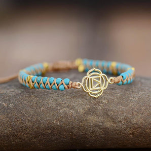 Bracelets «Muladhara» en Turquoise et Howlite