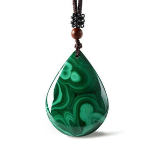 Pendentif «anti-douleur» en Malachite