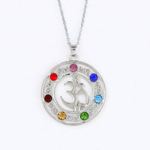 Pendentif  «énergie positive» des 7 Chakras