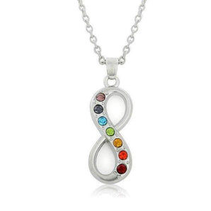 Pendentif infini des 7 chakras