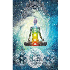 Toile de méditation des 7 Chakras