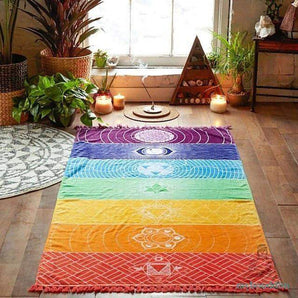 Toile des 7 Chakras en coton